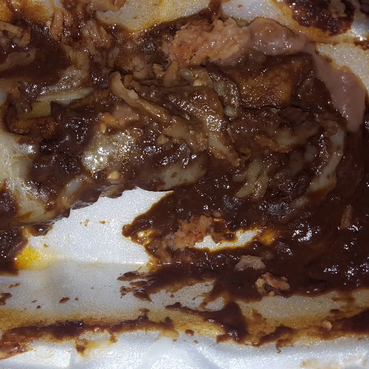 Rubbery Monterey Jack Cheese Enchilada