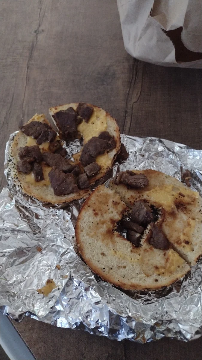 Steak and Cheese Bagel