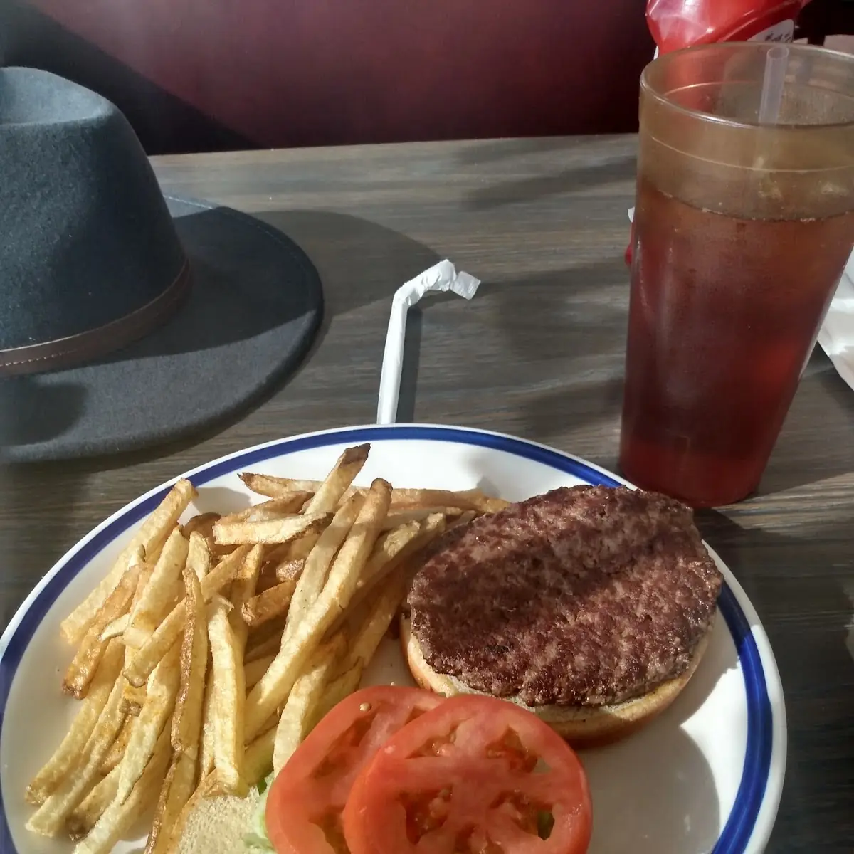Hamburger Plain with Hand Cut Fries