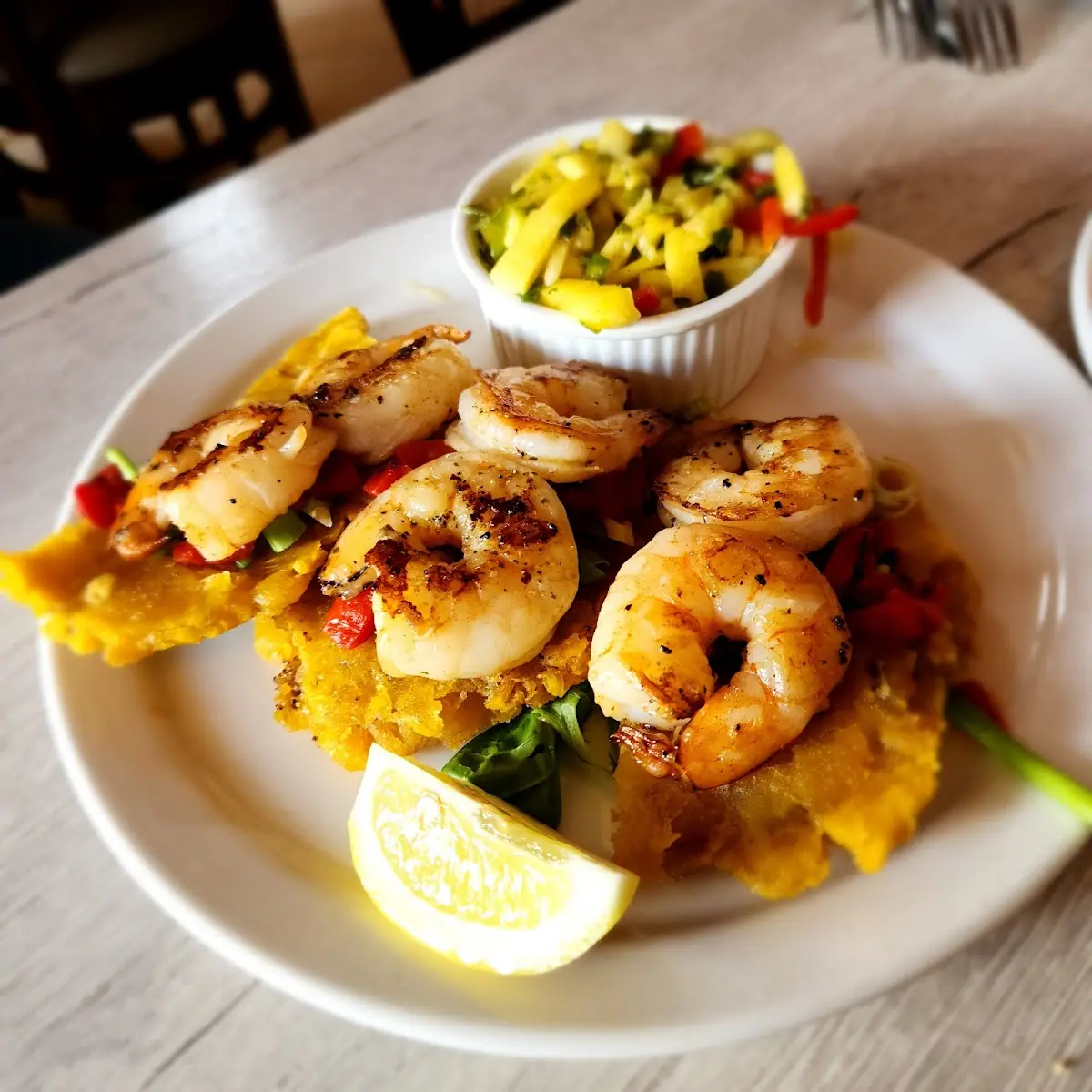 Caribbean Shrimp & Plantains