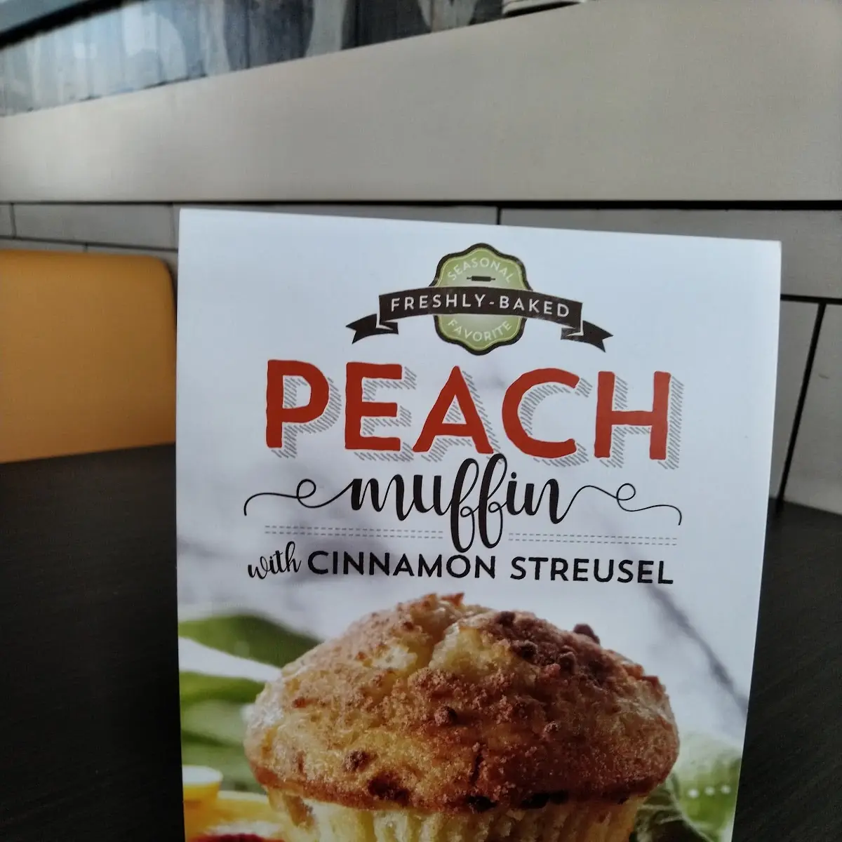 Peach Muffin with Cinnamon Streusel