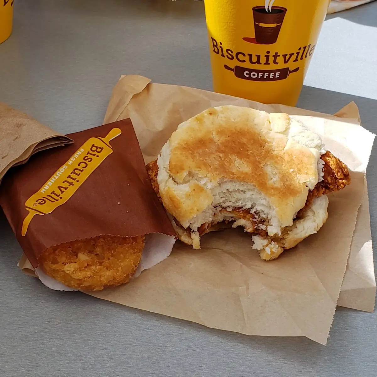 Spicy Honey Chicken Biscuit