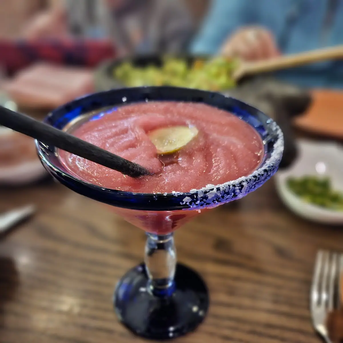 Frozen Margarita with Lime Wedge