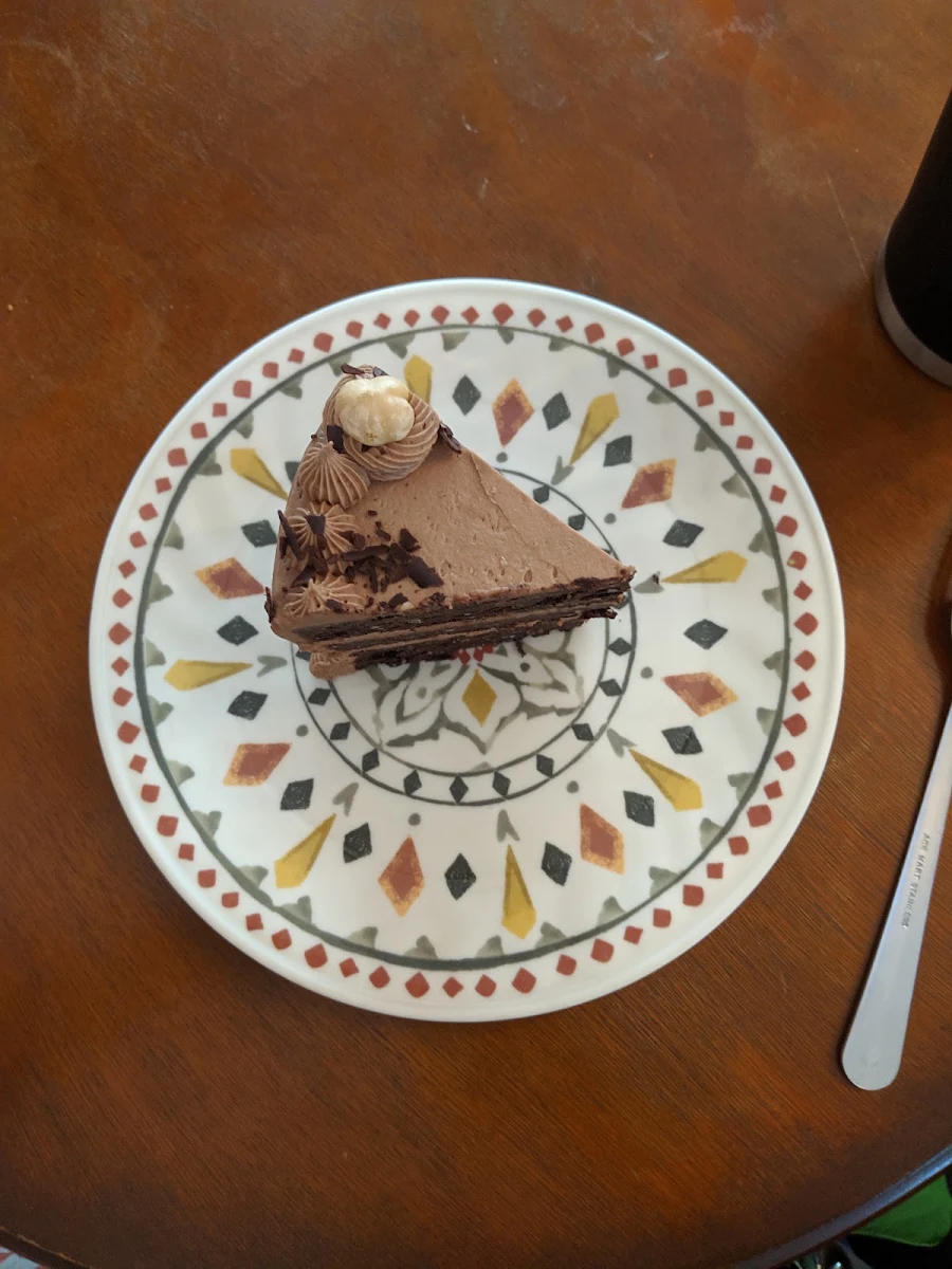Gluten Free Chocolate Hazelnut Cake Slice
