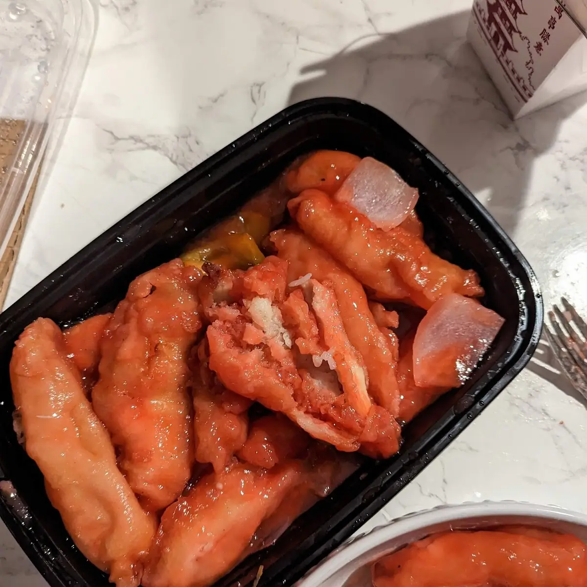 Sweet and Sour Chicken with Vegetable Egg Foo Young