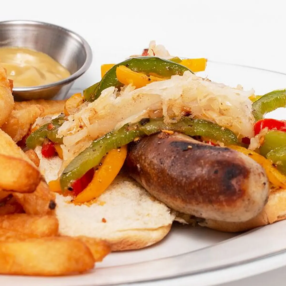 Grilled Bratwurst Sandwich