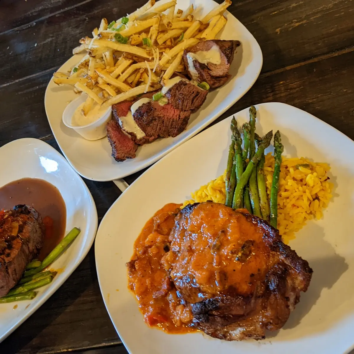 Steak and Fries Filet Mignon and Pork Chop Special