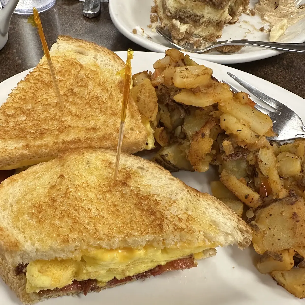 Breakfast Sandwich with Country Potatoes