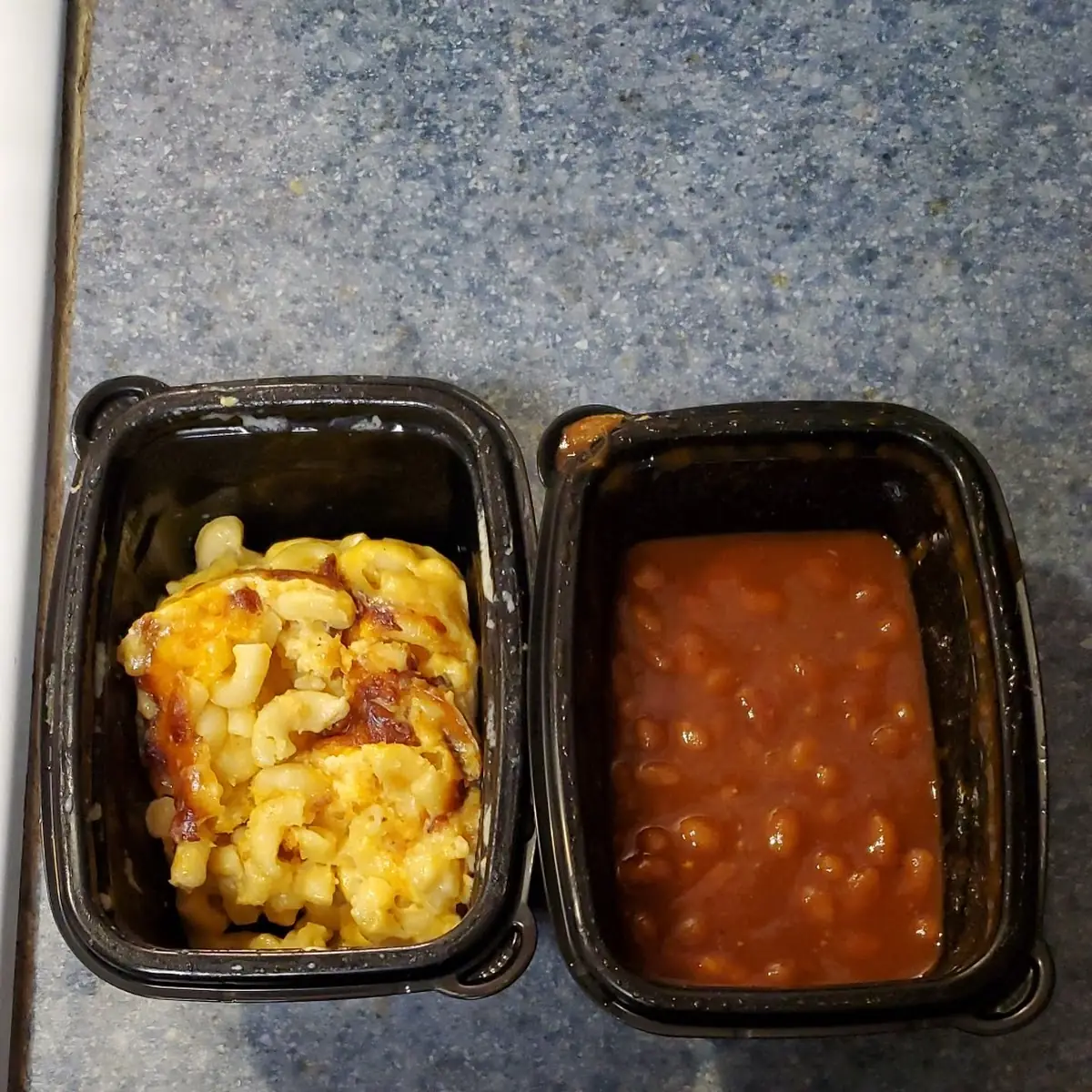 Mac and Cheese and Baked Beans