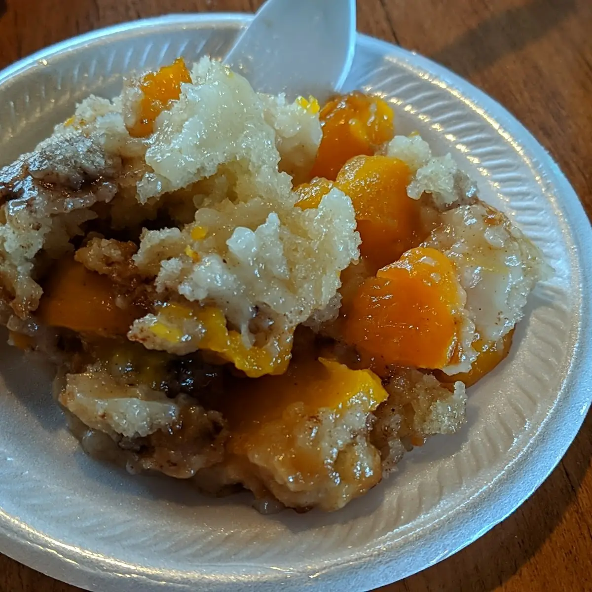 ms Debbies Peach Cobbler