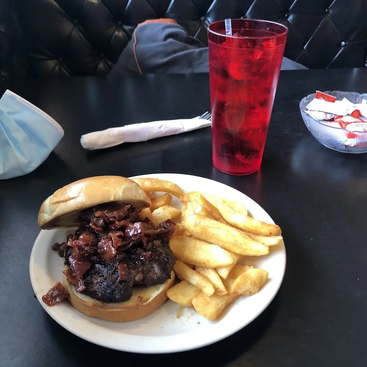 Burbon Bacon Jam Blue Cheese Burger