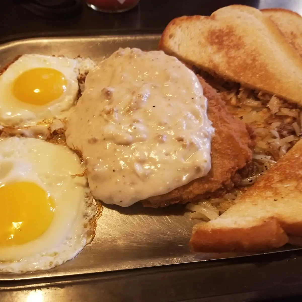 Chicken Fried Steak and Eggs