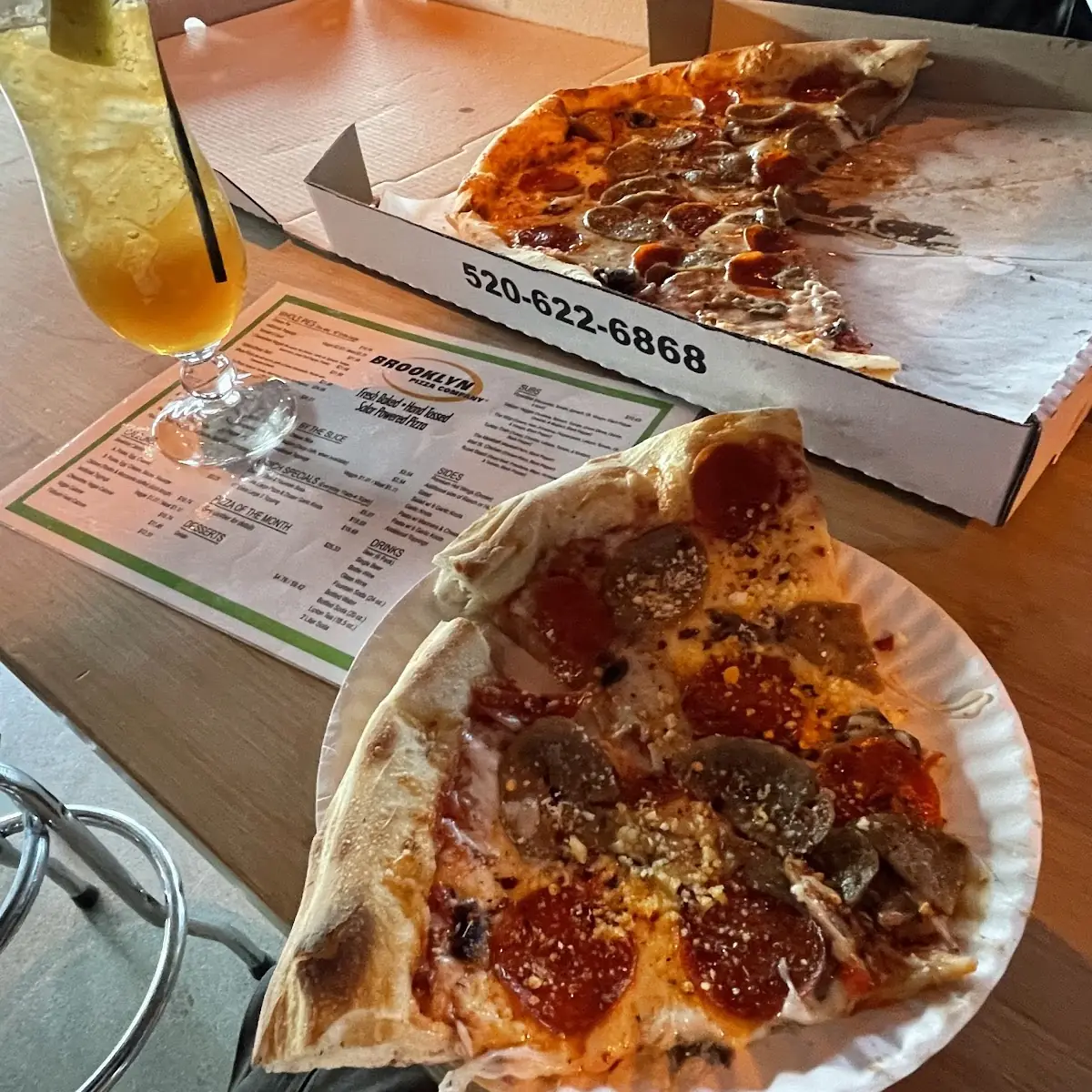 Pepperoni Sausage and Mushroom Pizza