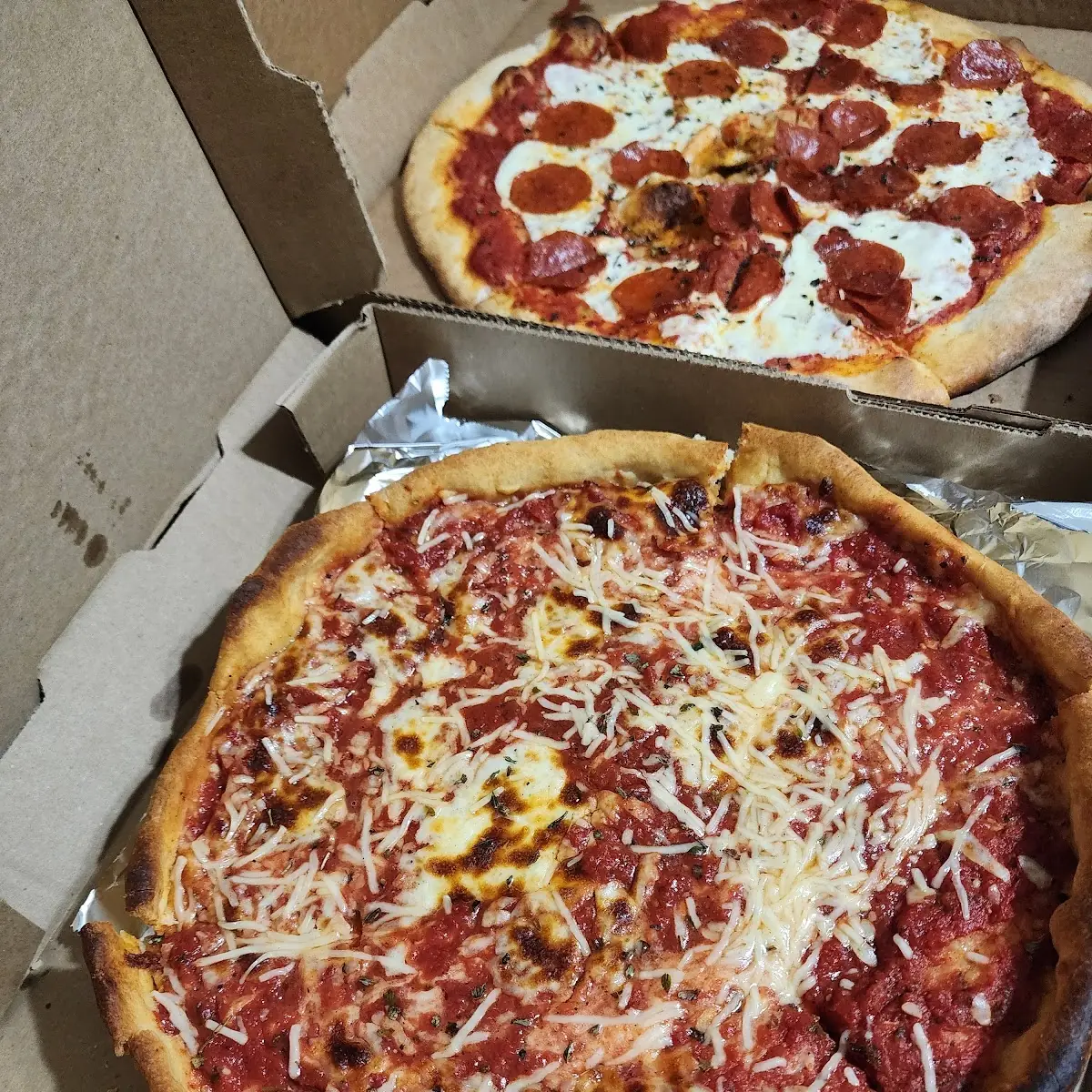 Chicago Deep Dish Provoloni Pizza