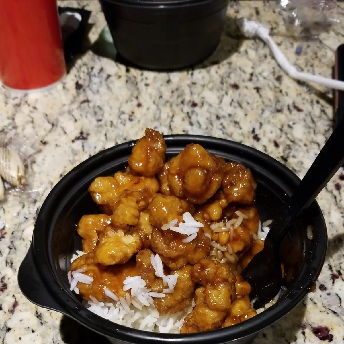 Orange Chicken with White Rice
