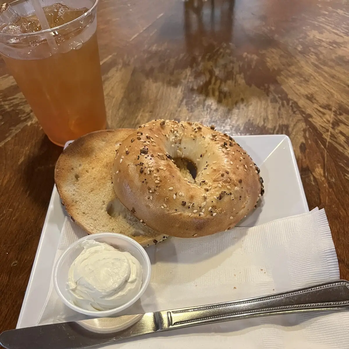 Everything Bagel with Cream Cheese