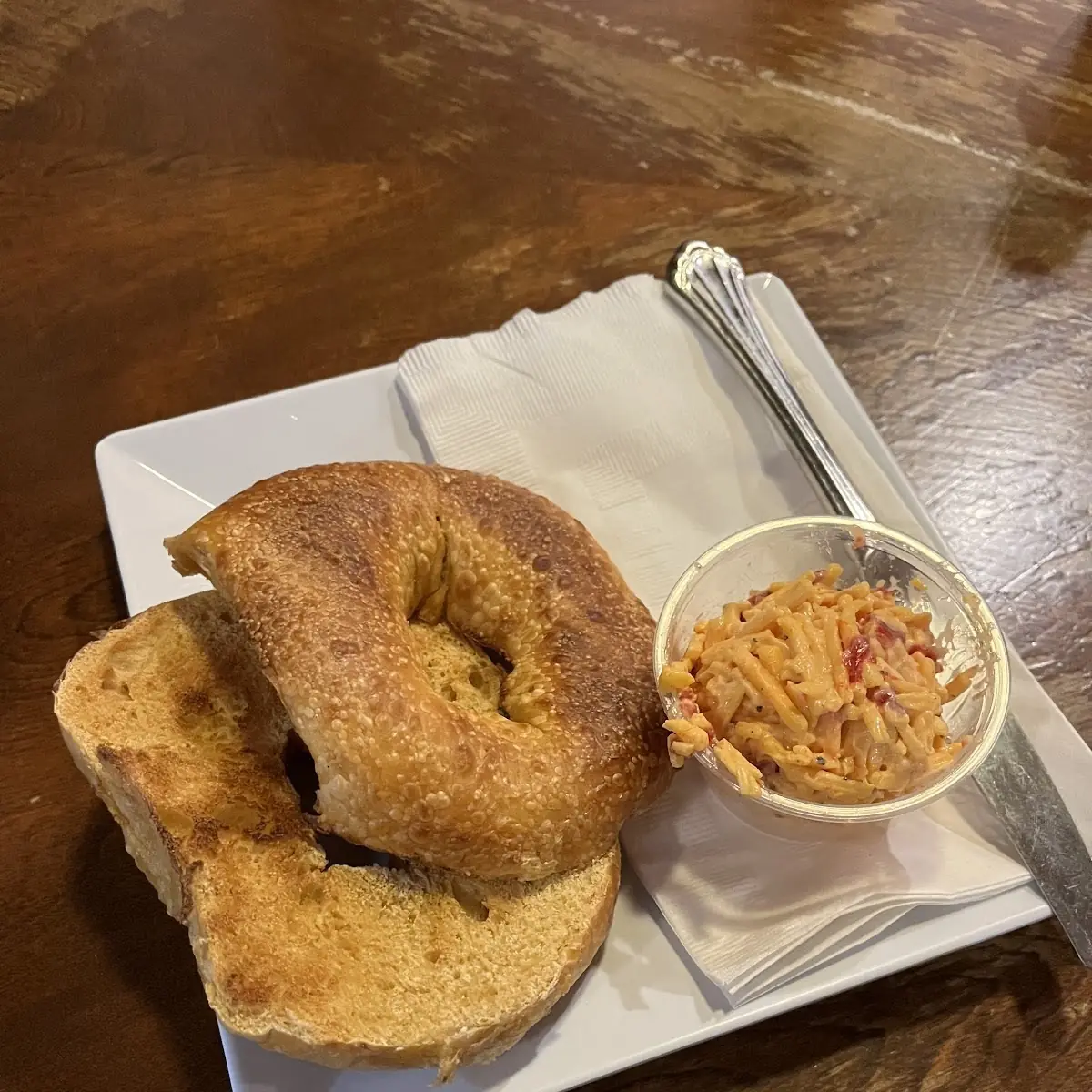 Jalapeño Cheddar Bagel