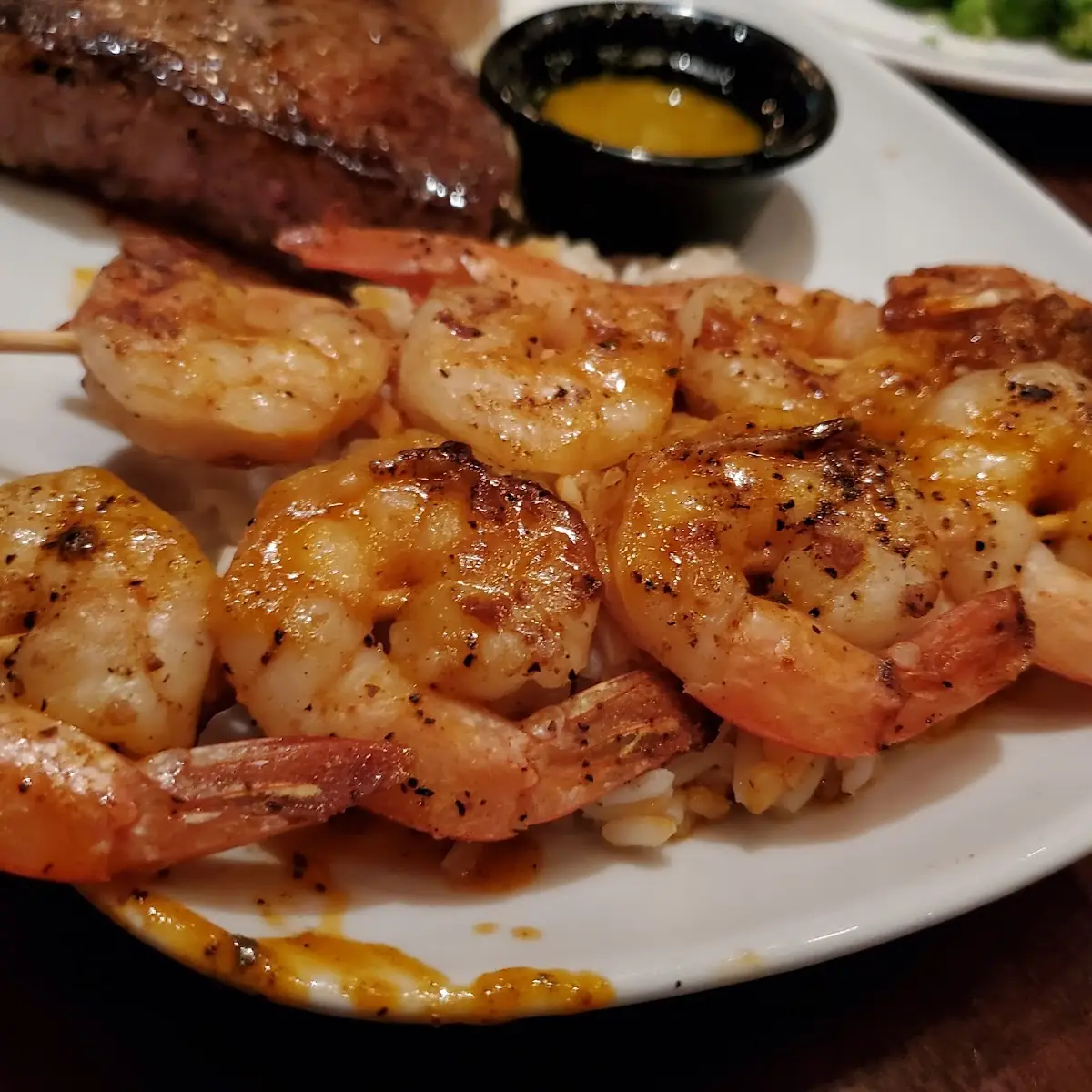 12 Oz Ribeye with Cajun Shrimp