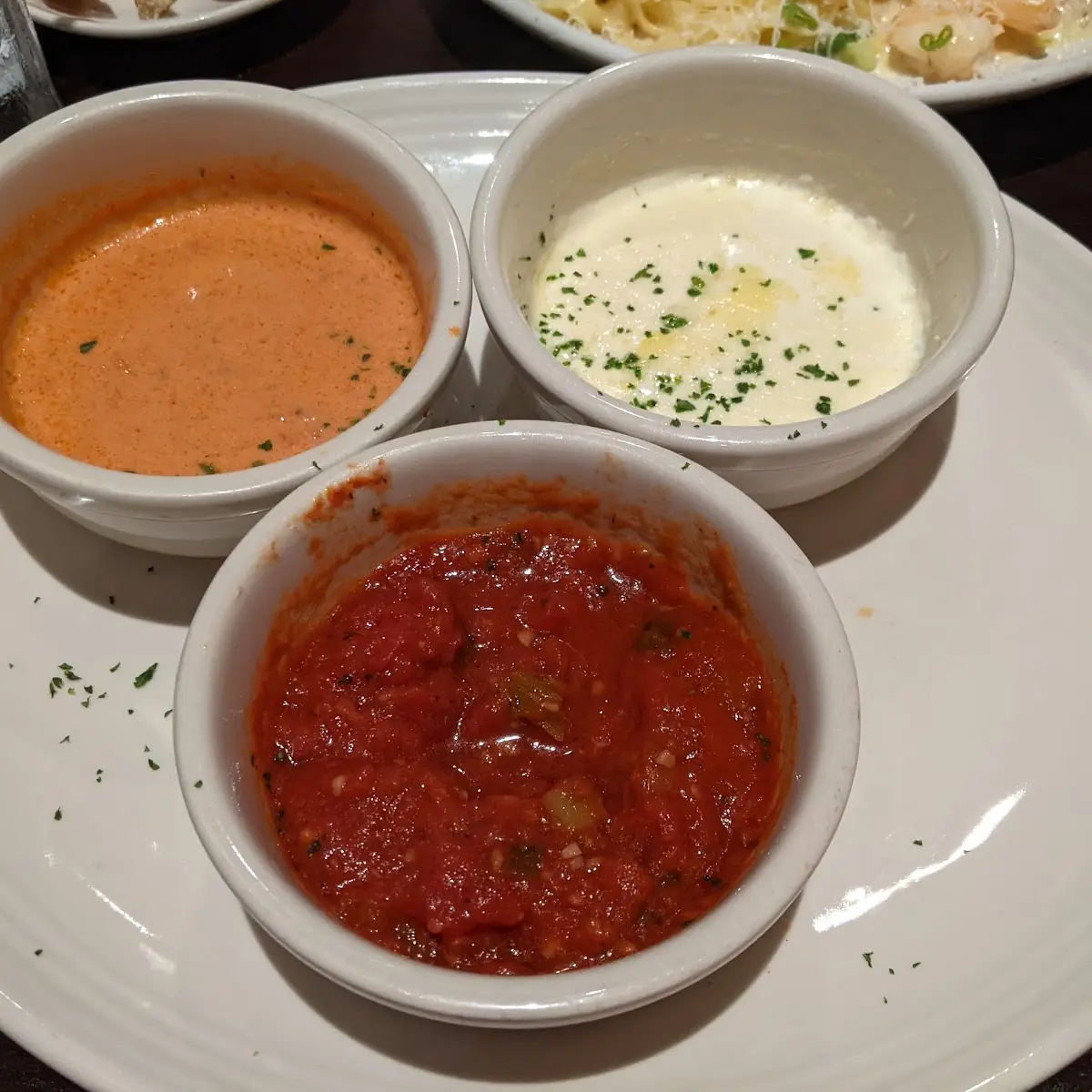 New Bread and Dipping Sauce Trio