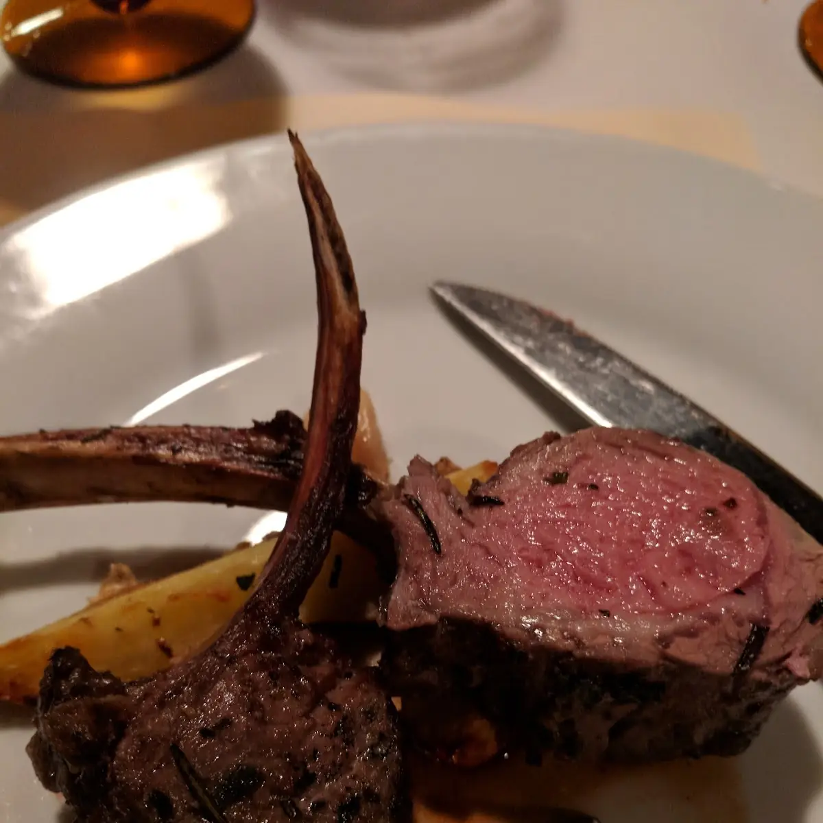 Grilled Marinated Double Cut Lamb Chops