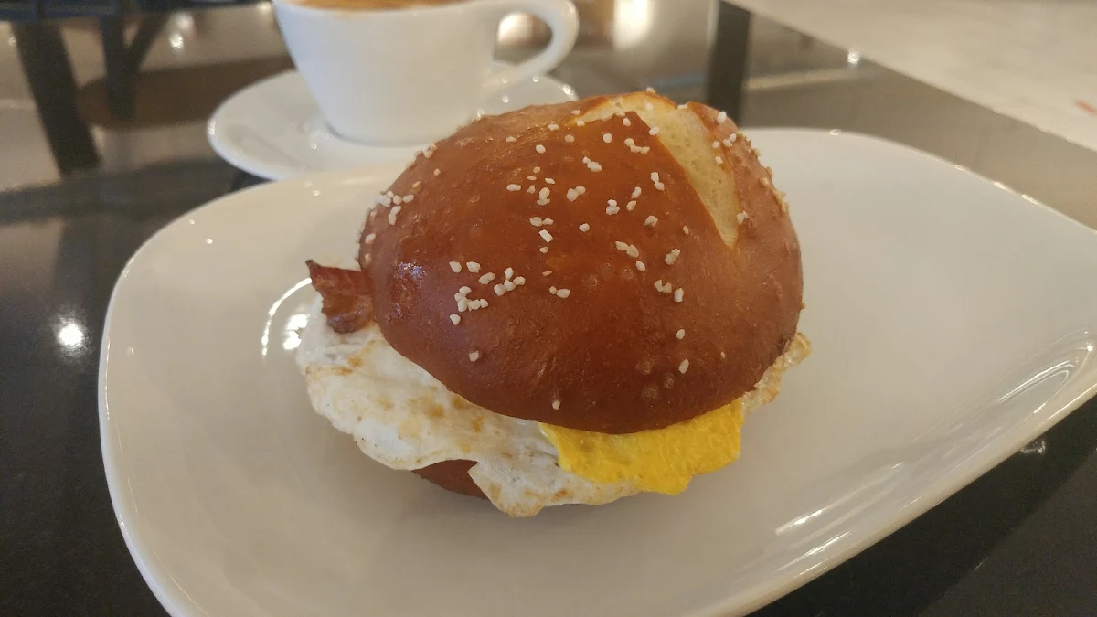Pretzel Ham and Cheese Sandwich