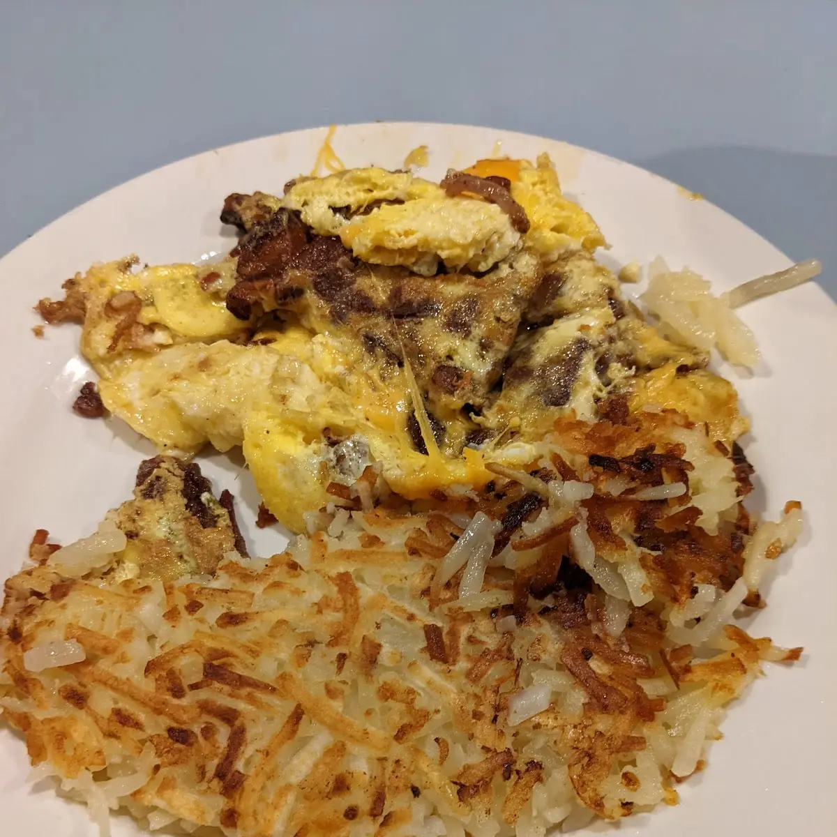 Served with Hash Browns