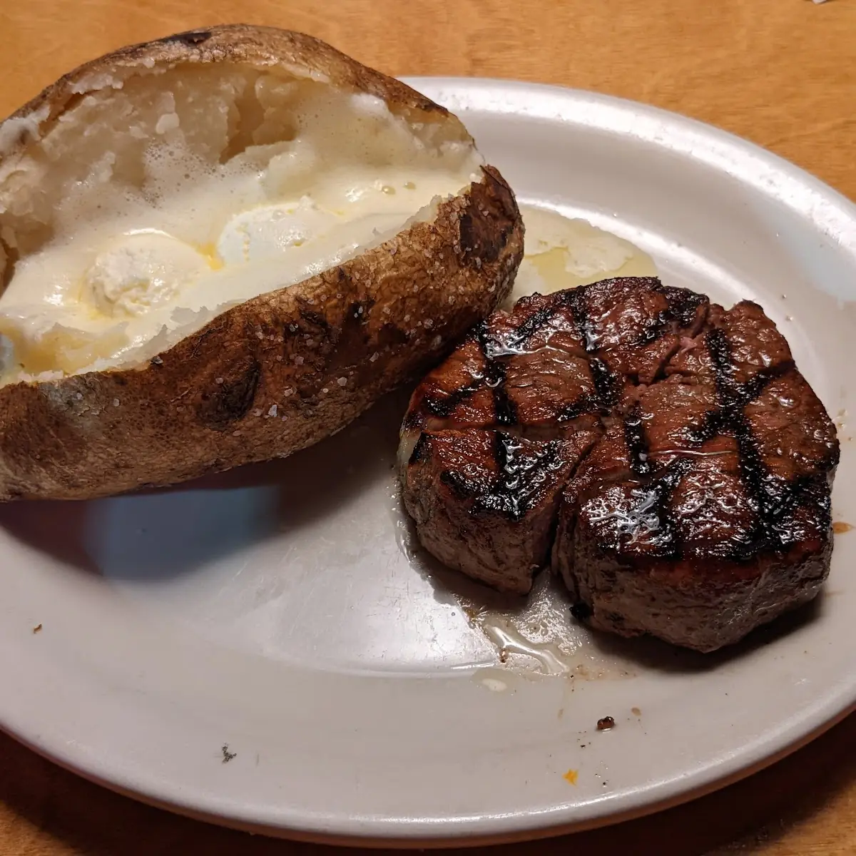 Dallas Filet Mignon and Baked Potato