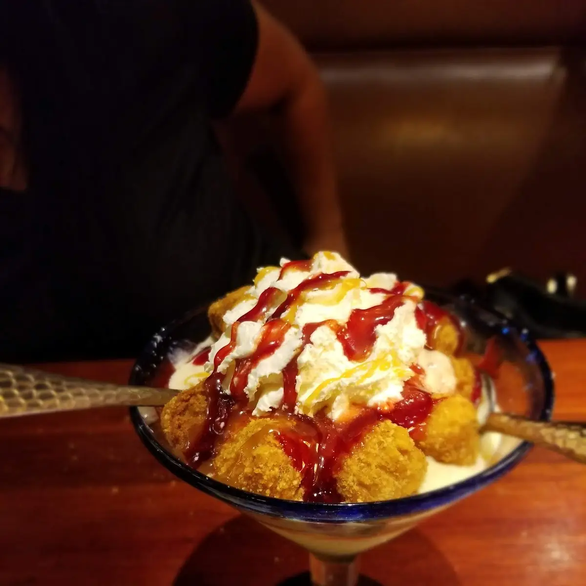 Mantecado Con Queso Frito