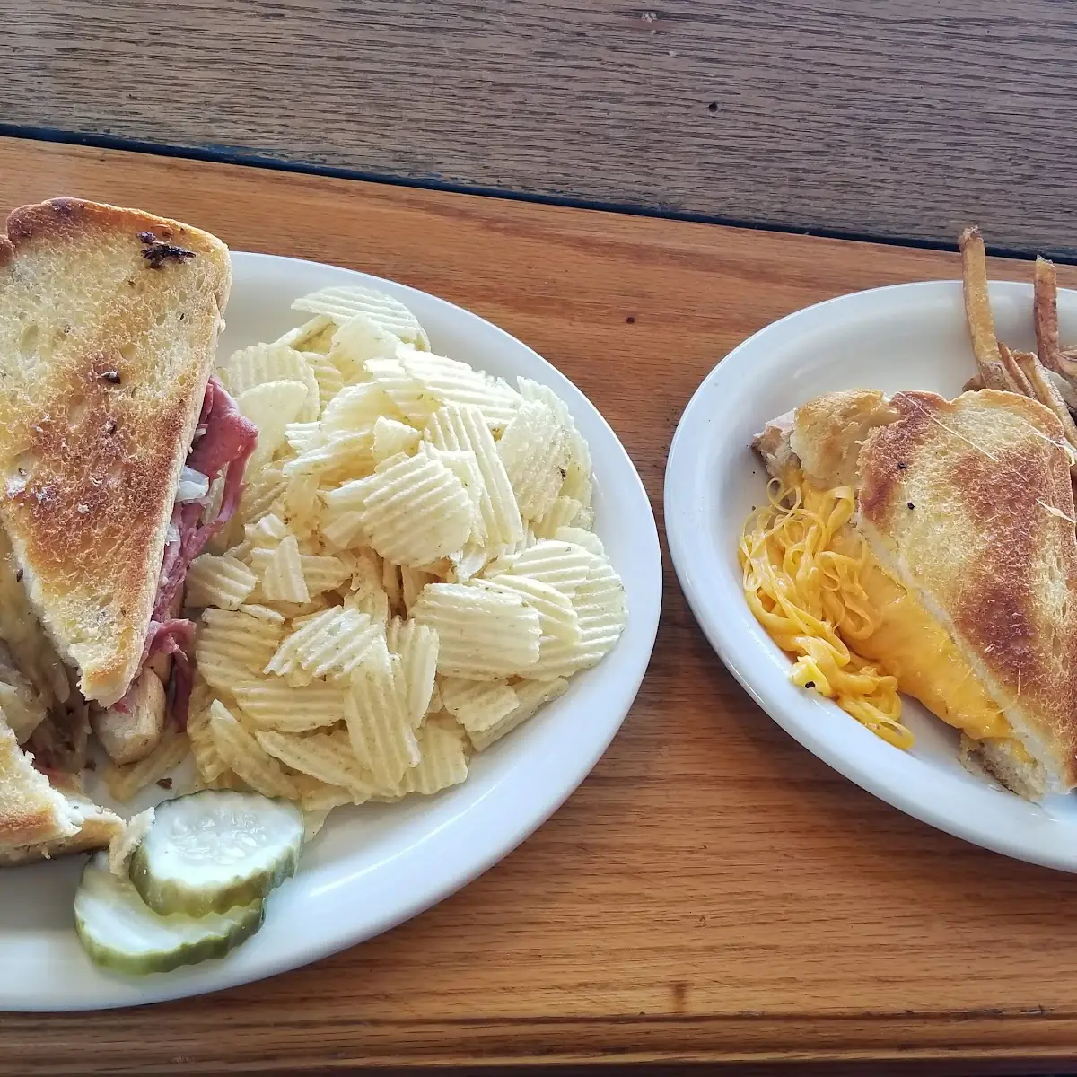 Reuben Burger and Grilled Cheese