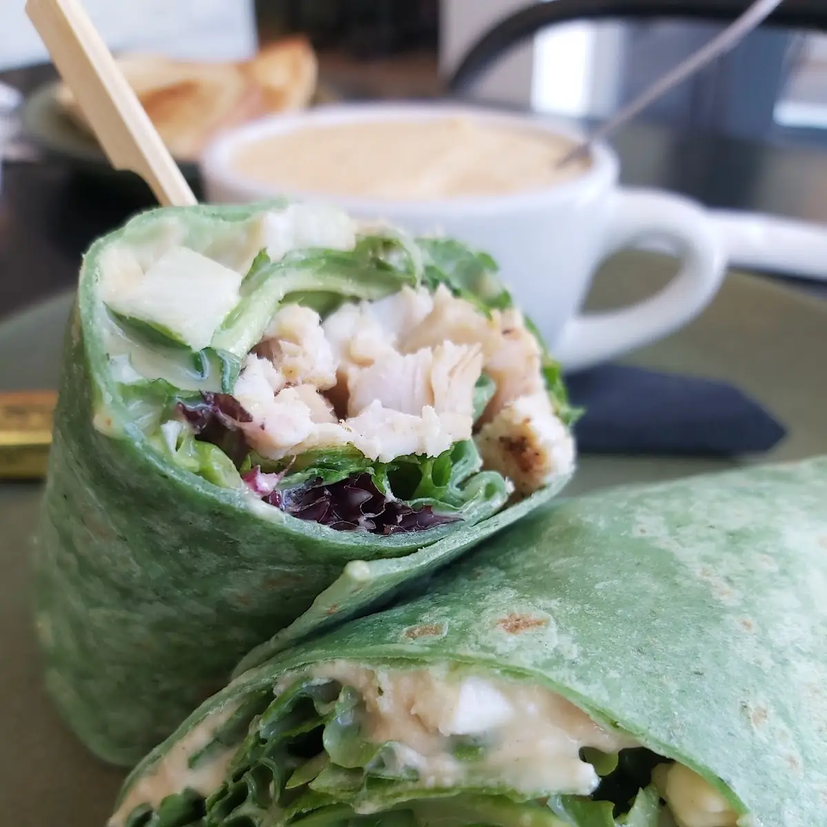 Blackened Chicken Caesar Wrap