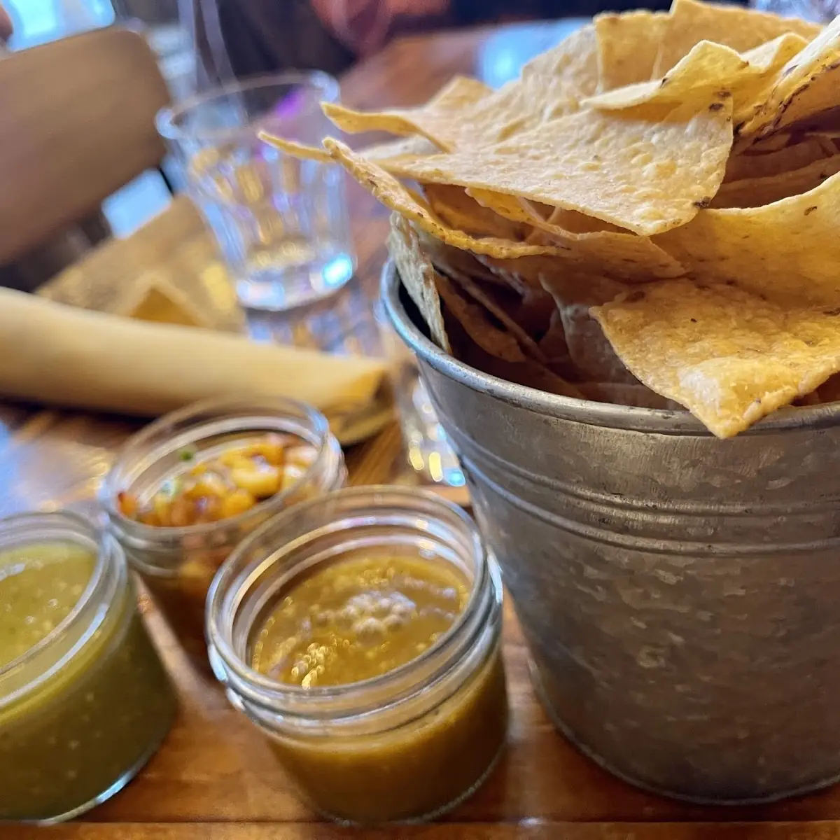 Tortilla Chips with Salsa Flight