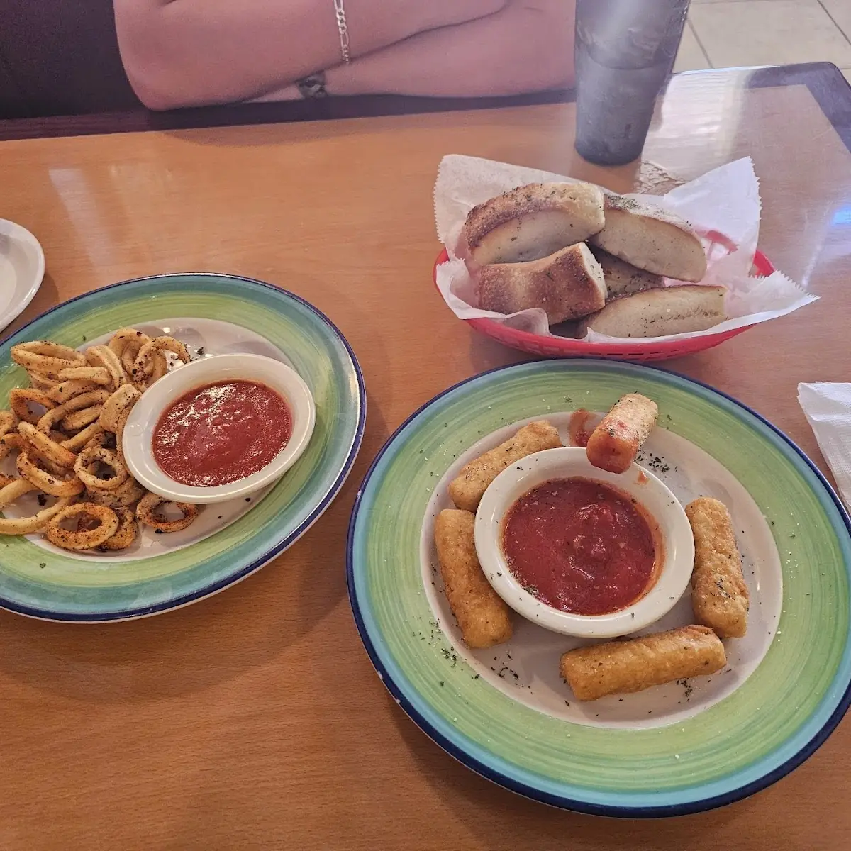 Calamari and Mozzarella Sticks