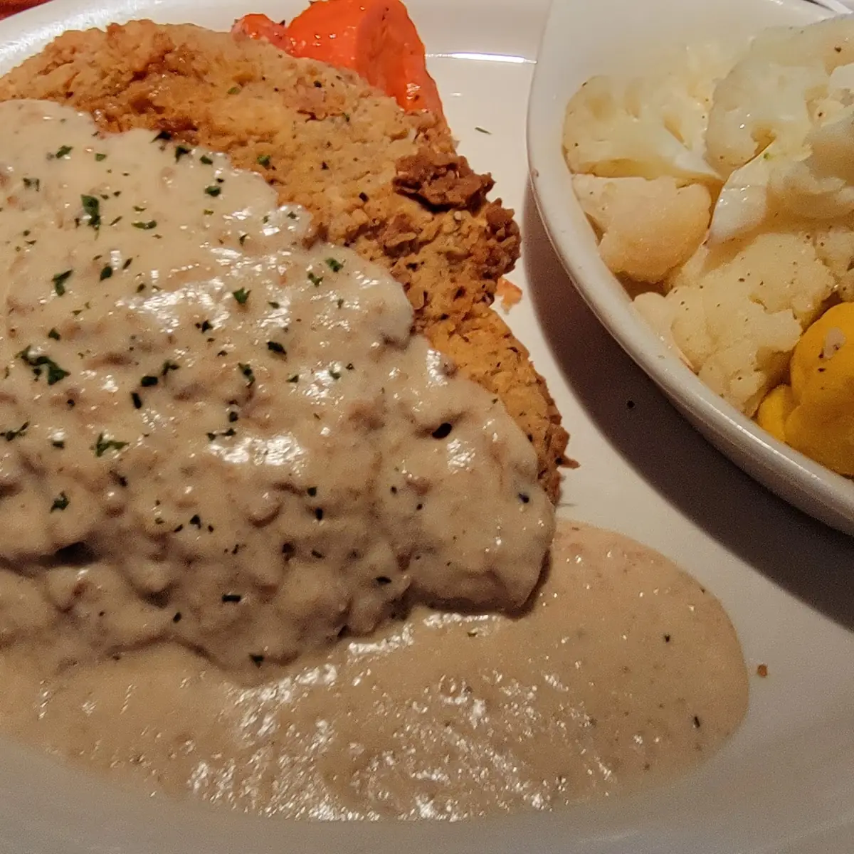 Chicken Fried Steak and Carrots