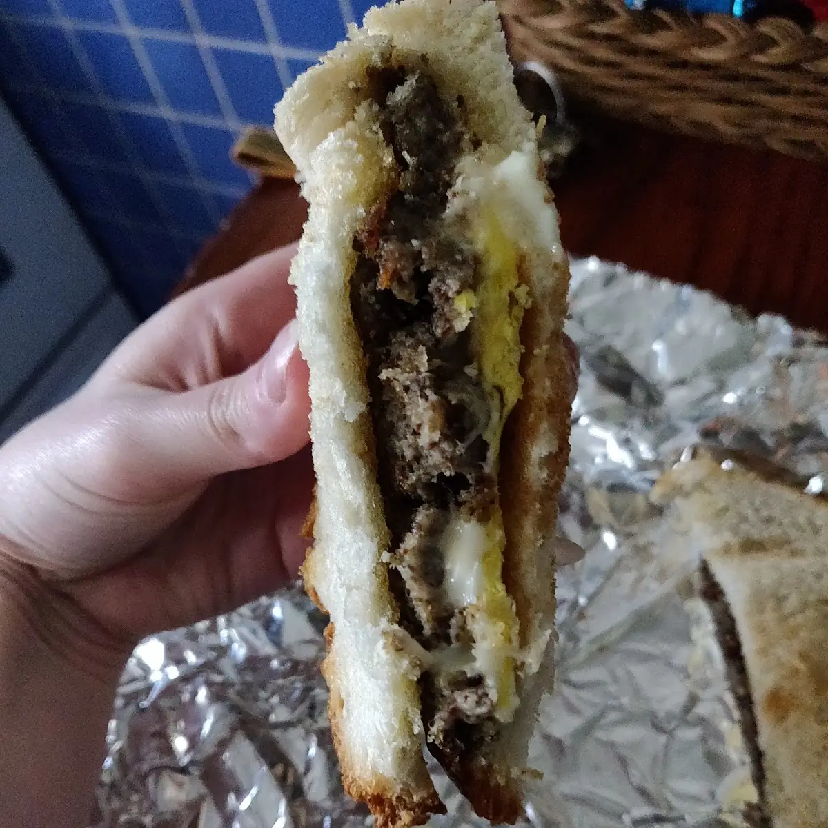 Scrapple Egg and Cheese Sandwich