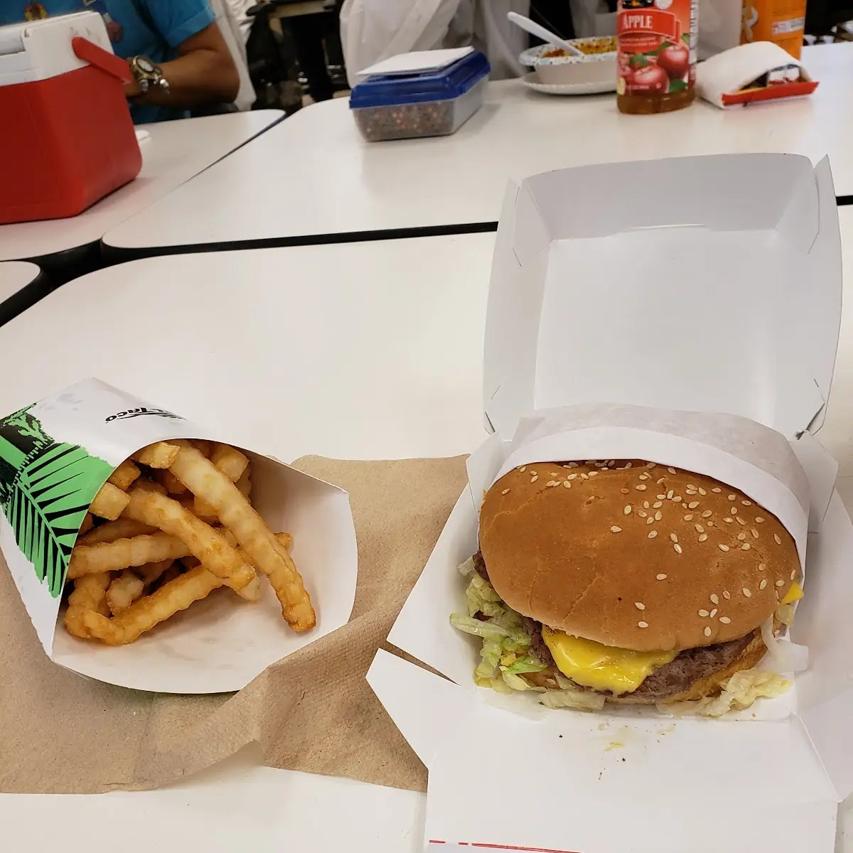 Double Cheeseburger and Fries