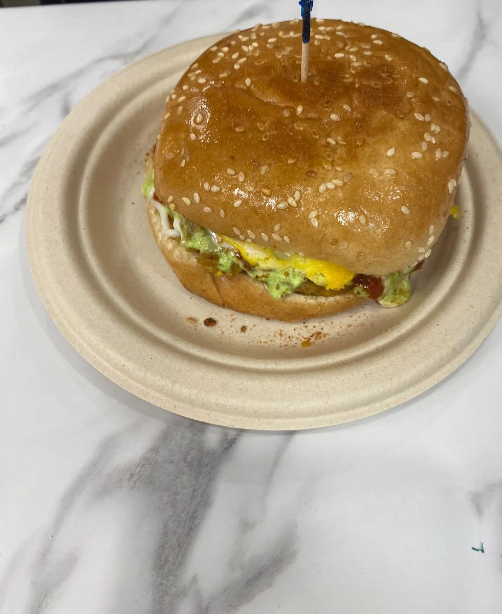 Chicken Burger with Egg