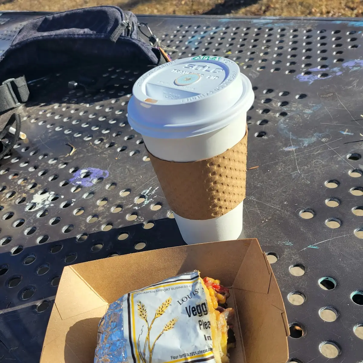 Chi Tea with a Burrito