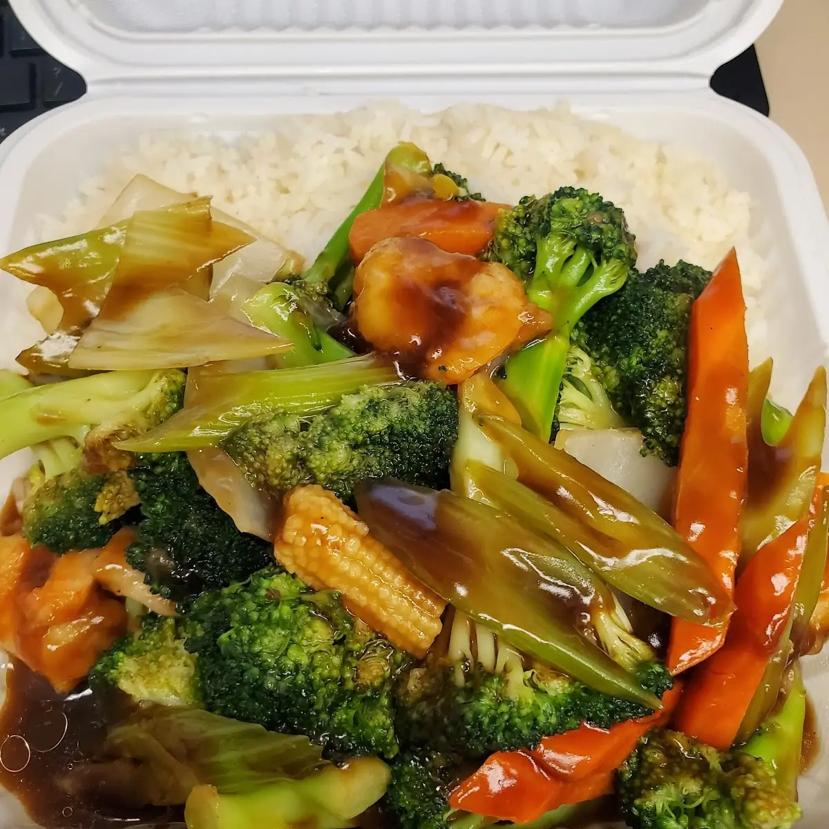 Steamed Chicken with Mixed Vegetable