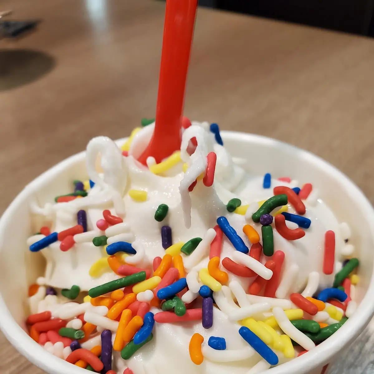Vanilla Soft Serve with Sprinkles