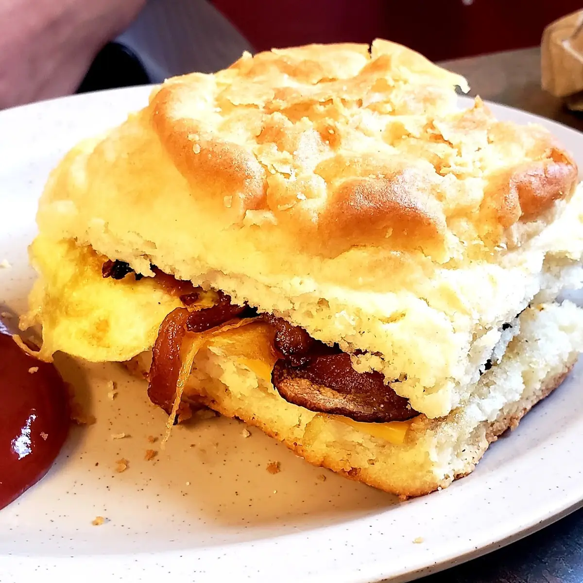 Bacon and Egg Biscuit