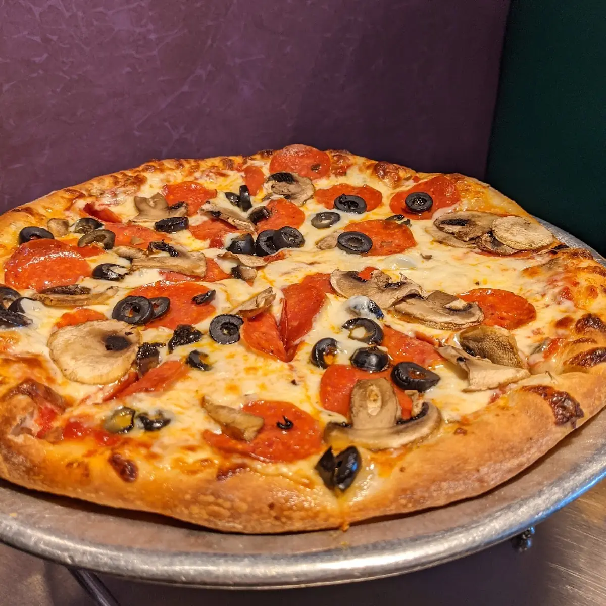 Pepperoni and Mushroom Pizza