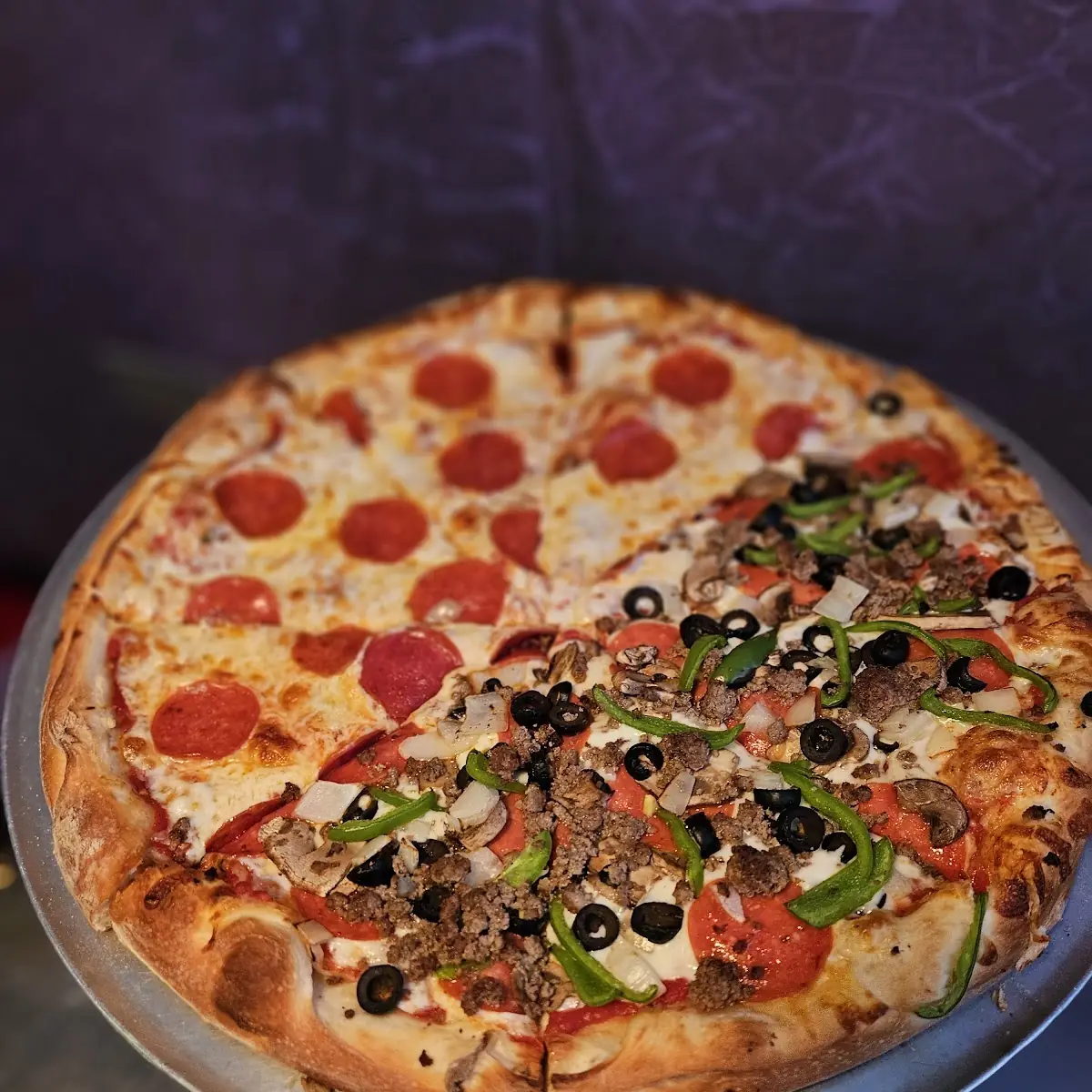 Pepperoni and Sausage Pizza