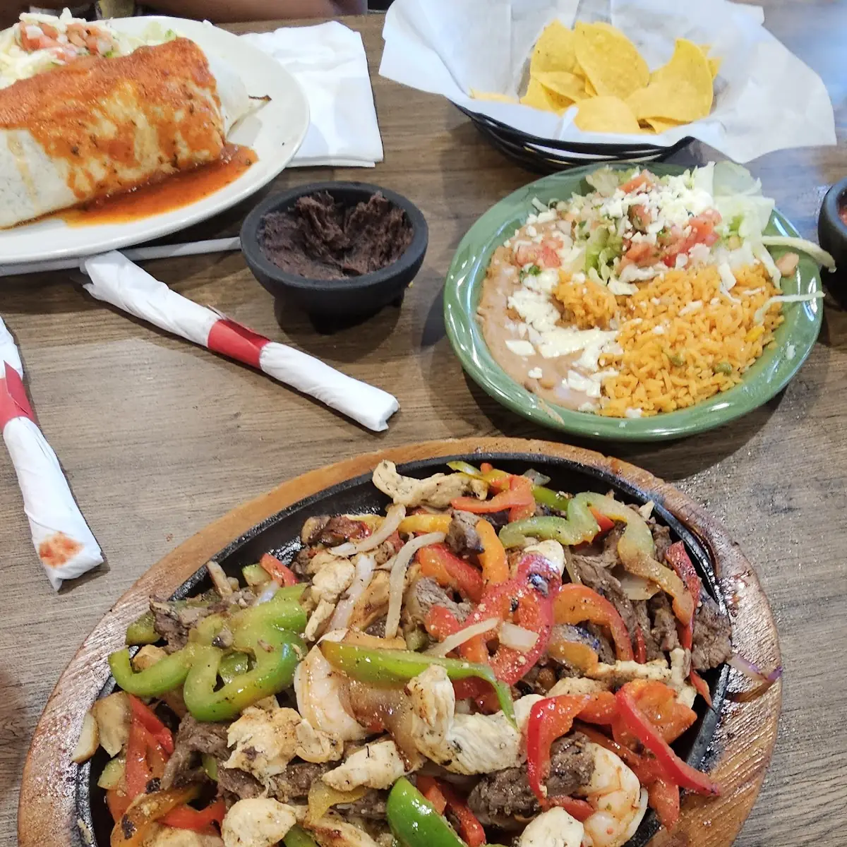 Steak and Chicken Fajitas