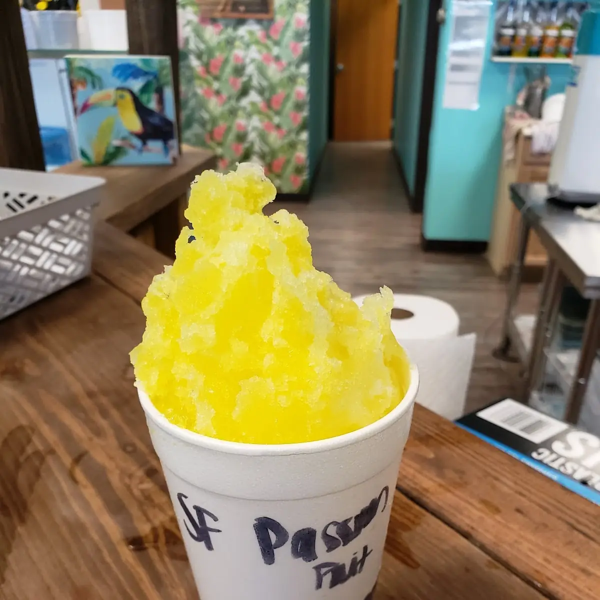 Sugar Free Passion Fruit Shaved Ice