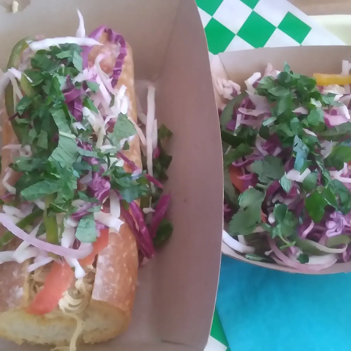 Pulled Chicken Sandwich and Slaw