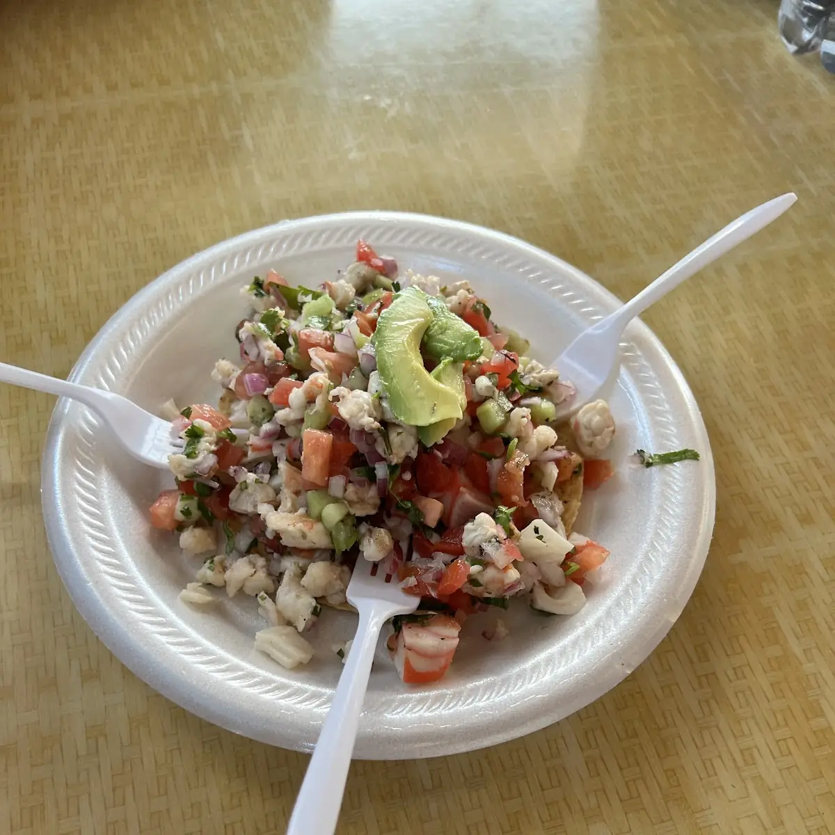 Mixed Ceviche Tostada