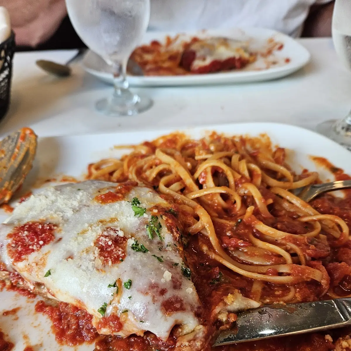Pork Chop Parmigiana Dinner