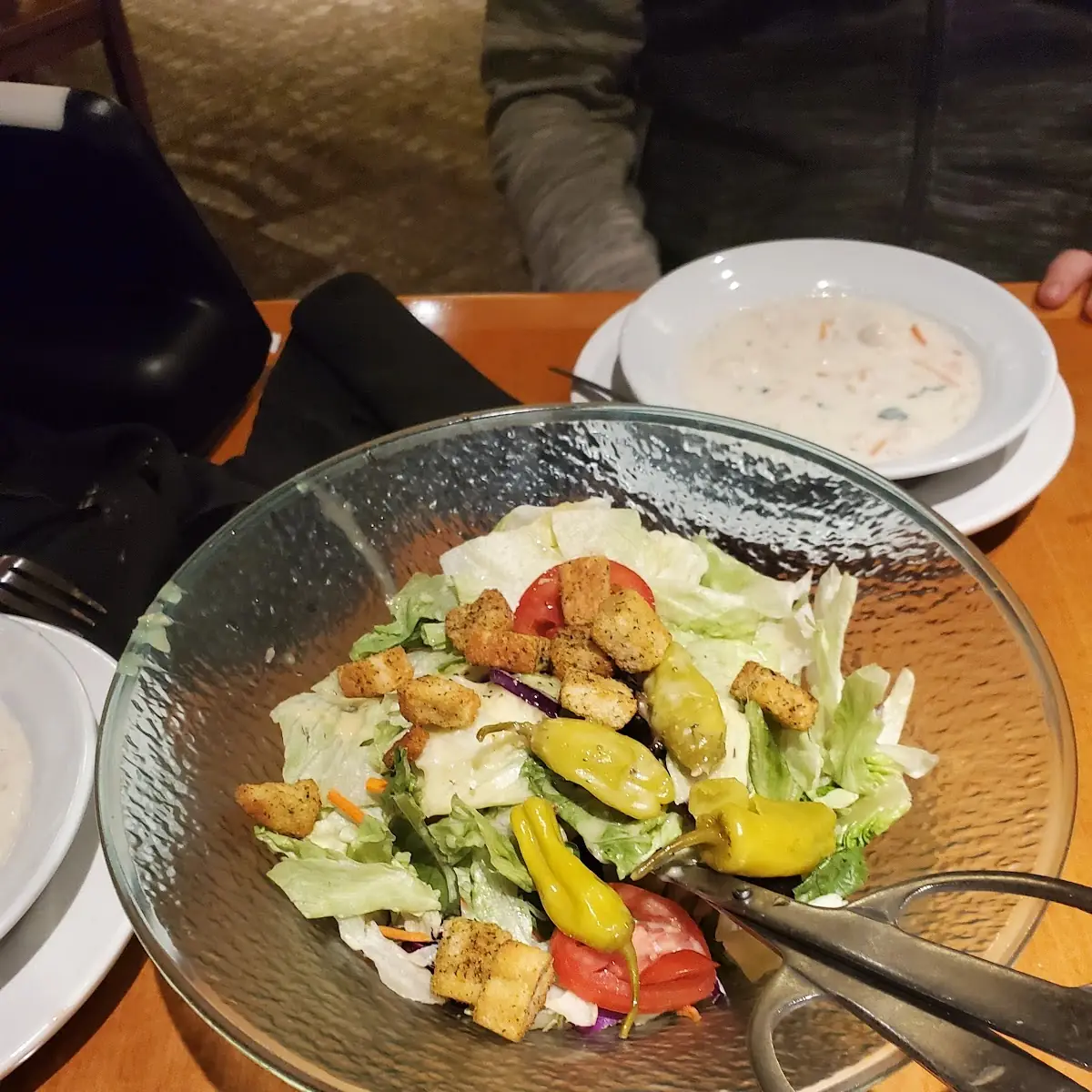 Salad and Bread Sticks