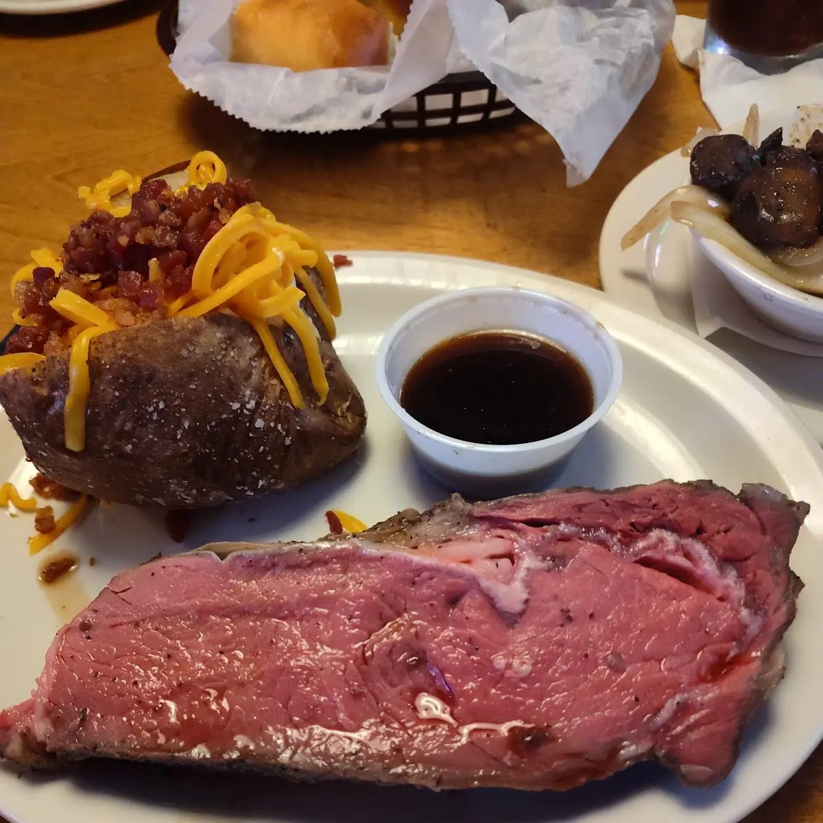 Prime Rib and Baked Potato
