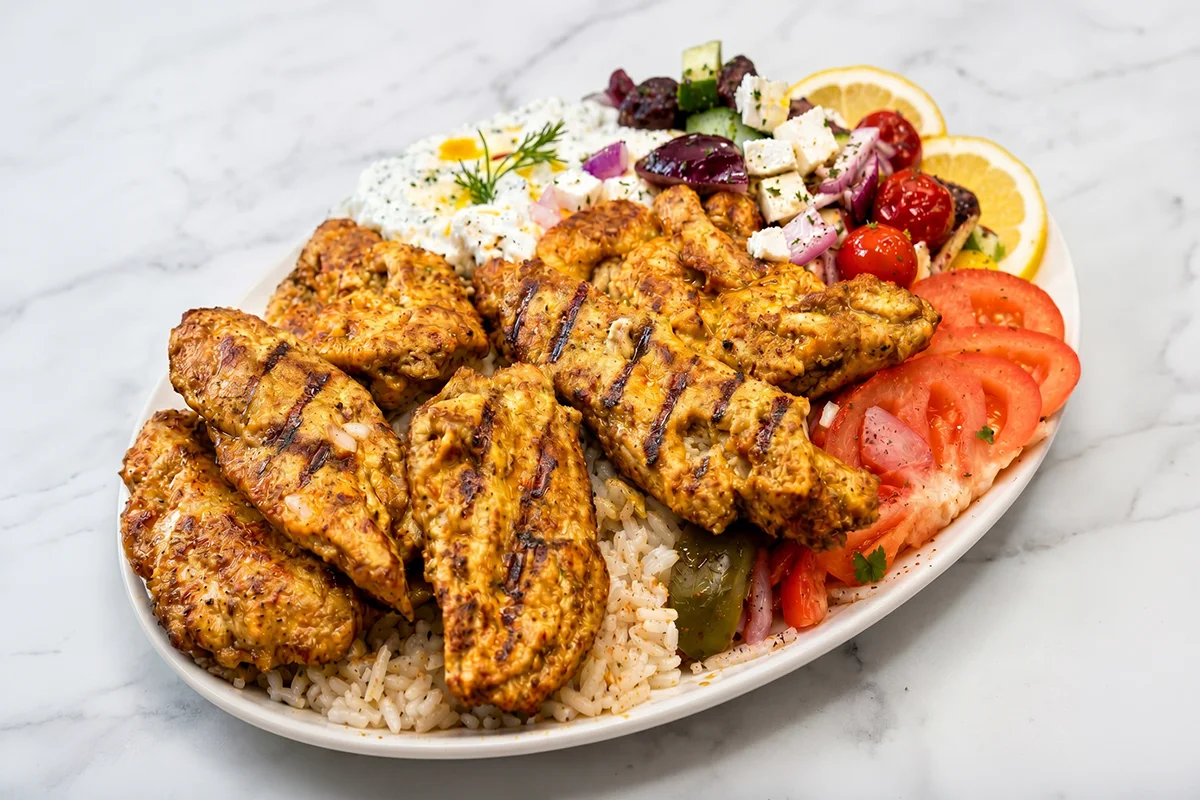 Chicken Kabob Plate, Mr Shawarma Restaurant (Kanata)